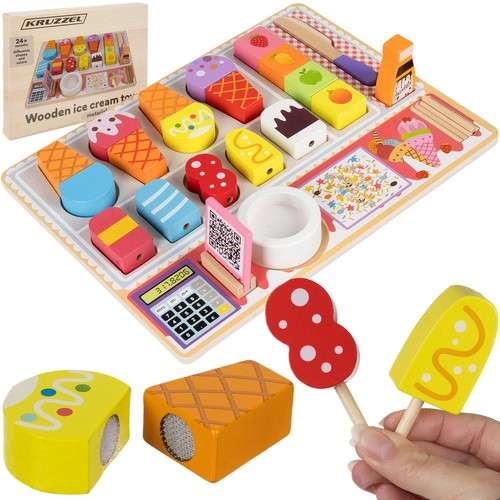 Juego de helados de madera Kruzzel, 27 piezas - Imagen 5