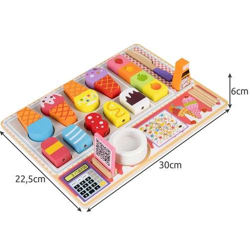 Juego de helados de madera Kruzzel, 27 piezas - Imagen 4